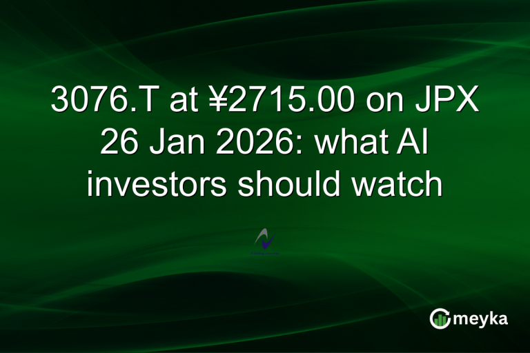 3076.T at ¥2715.00 on JPX 26 Jan 2026: what AI investors should watch