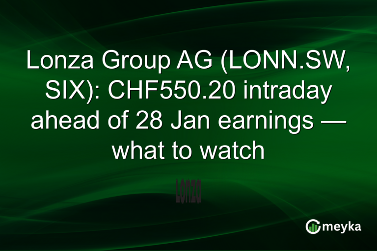 Lonza Group AG (LONN.SW, SIX): CHF550.20 intraday ahead of 28 Jan earnings — what to watch