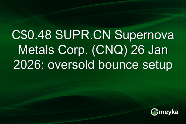 C$0.48 SUPR.CN Supernova Metals Corp. (CNQ) 26 Jan 2026: oversold bounce setup