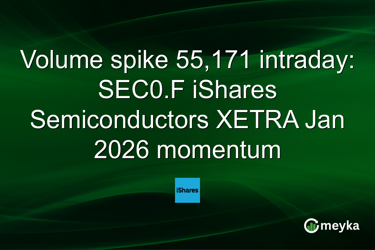 Volume spike 55,171 intraday: SEC0.F iShares Semiconductors XETRA Jan 2026 momentum