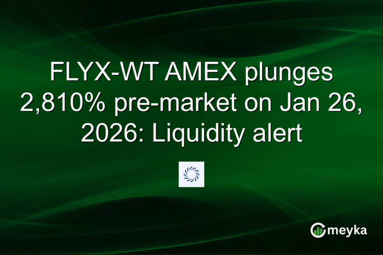 FLYX-WT AMEX plunges 2,810% pre-market on Jan 26, 2026: Liquidity alert