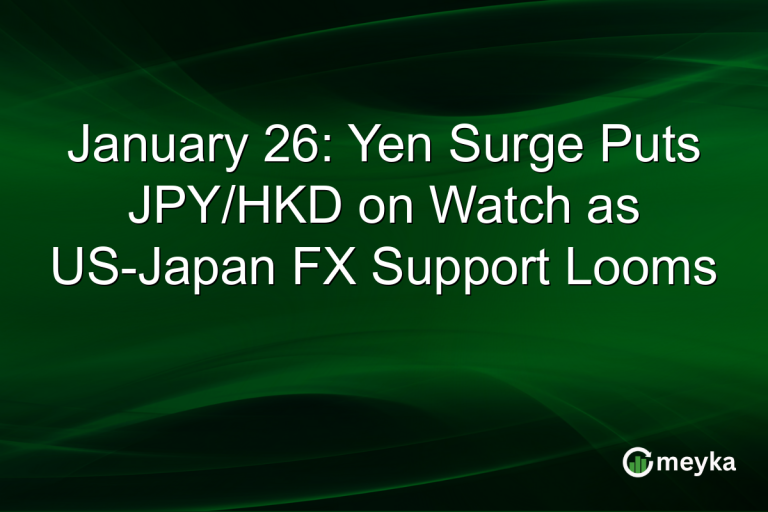 January 26: Yen Surge Puts JPY/HKD on Watch as US-Japan FX Support Looms
