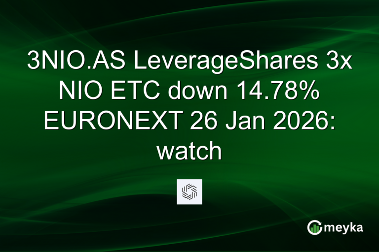 3NIO.AS LeverageShares 3x NIO ETC down 14.78% EURONEXT 26 Jan 2026: watch