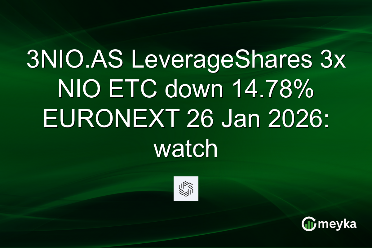 3NIO.AS LeverageShares 3x NIO ETC down 14.78% EURONEXT 26 Jan 2026: watch