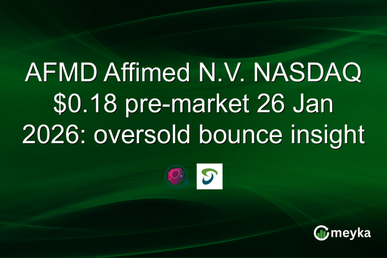 AFMD Affimed N.V. NASDAQ $0.18 pre-market 26 Jan 2026: oversold bounce insight