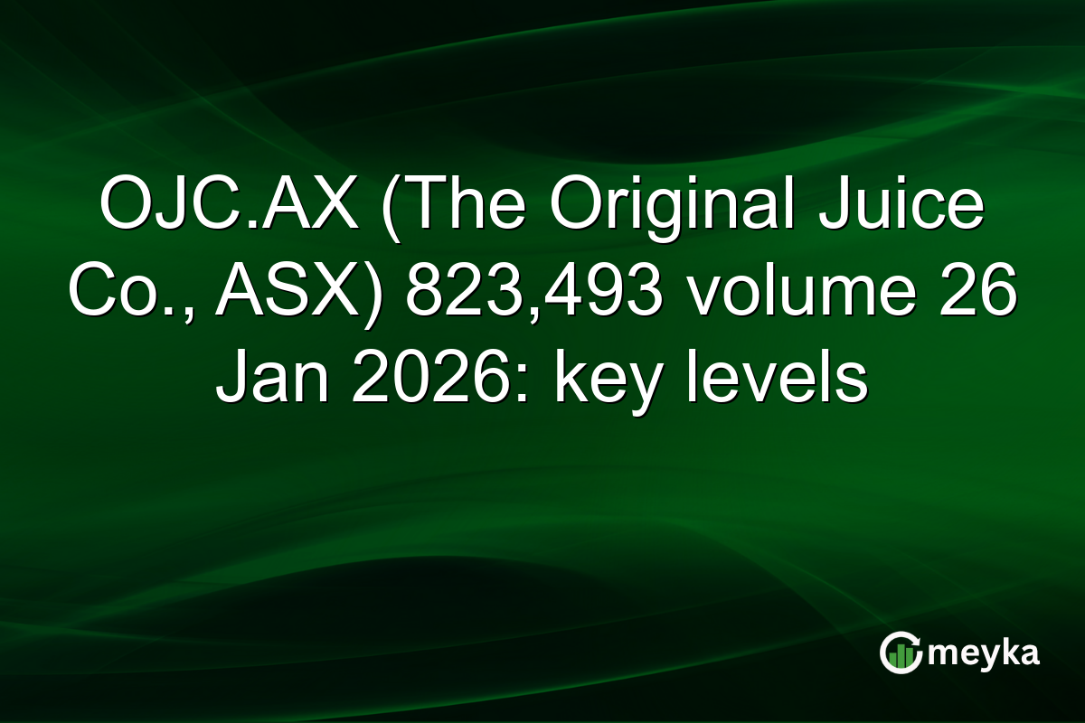 OJC.AX (The Original Juice Co., ASX) 823,493 volume 26 Jan 2026: key levels