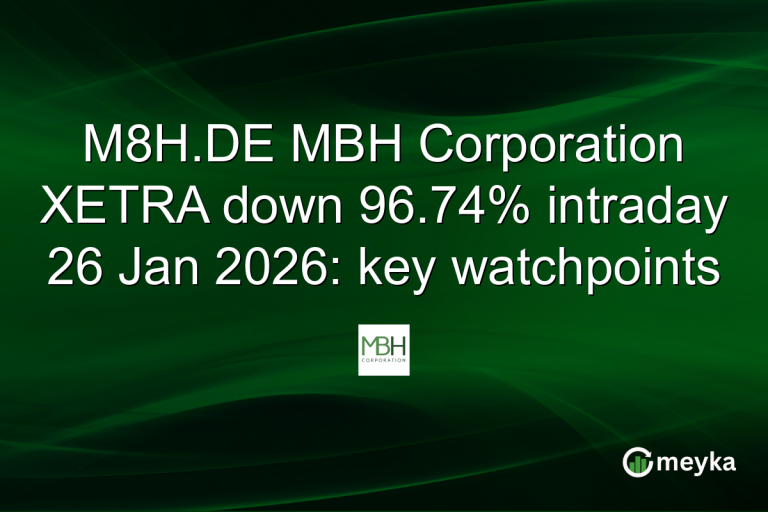 M8H.DE MBH Corporation XETRA down 96.74% intraday 26 Jan 2026: key watchpoints