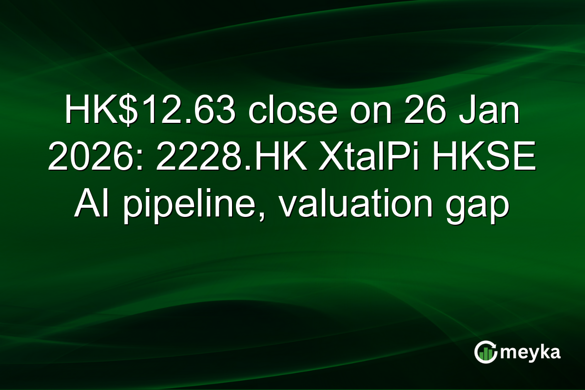 HK$12.63 close on 26 Jan 2026: 2228.HK XtalPi HKSE AI pipeline, valuation gap