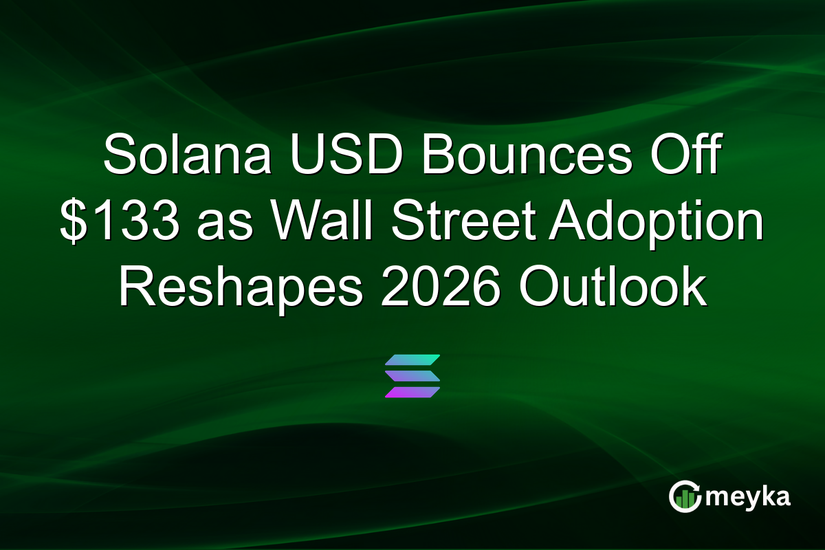 Solana USD Bounces Off $133 as Wall Street Adoption Reshapes 2026 Outlook