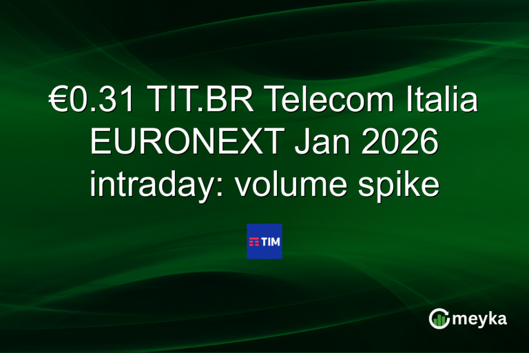 €0.31 TIT.BR Telecom Italia EURONEXT Jan 2026 intraday: volume spike
