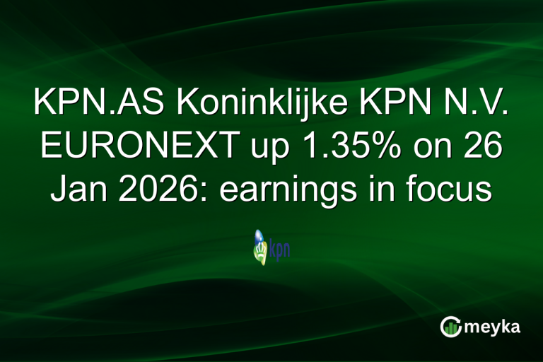 KPN.AS Koninklijke KPN N.V. EURONEXT up 1.35% on 26 Jan 2026: earnings in focus