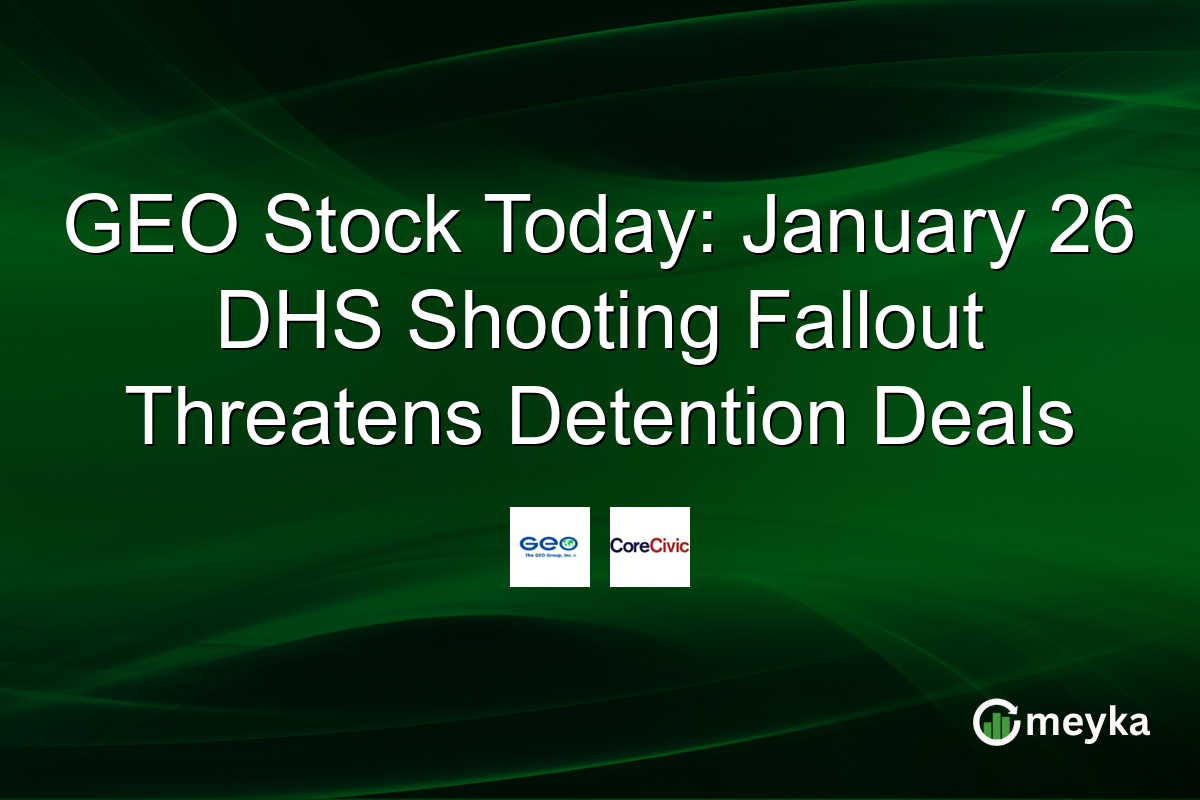 GEO Stock Today: January 26 DHS Shooting Fallout Threatens Detention Deals