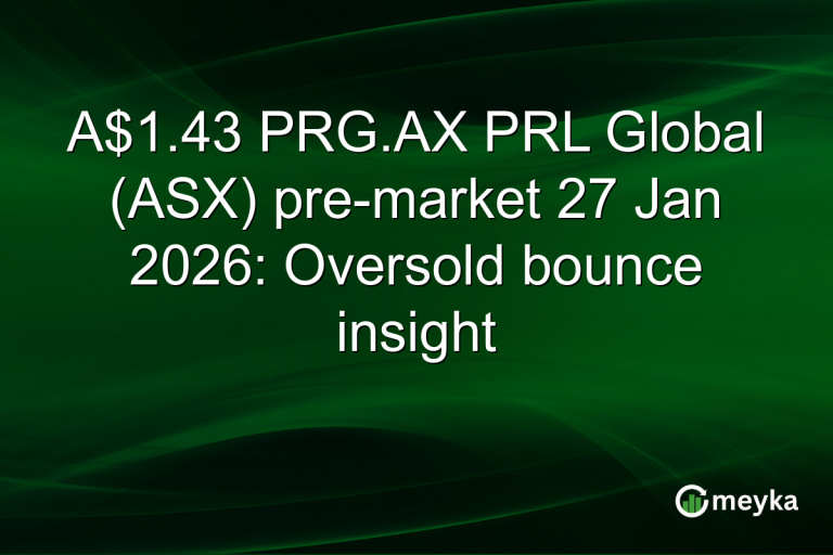 A$1.43 PRG.AX PRL Global (ASX) pre-market 27 Jan 2026: Oversold bounce insight