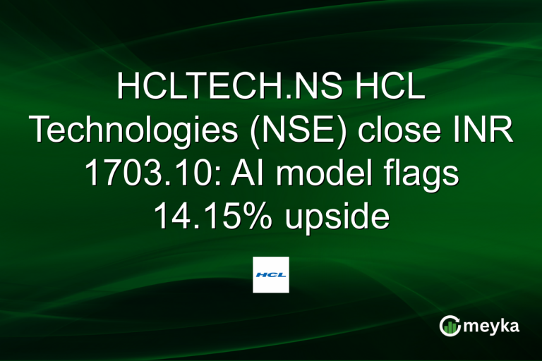 HCLTECH.NS HCL Technologies (NSE) close INR 1703.10: AI model flags 14.15% upside