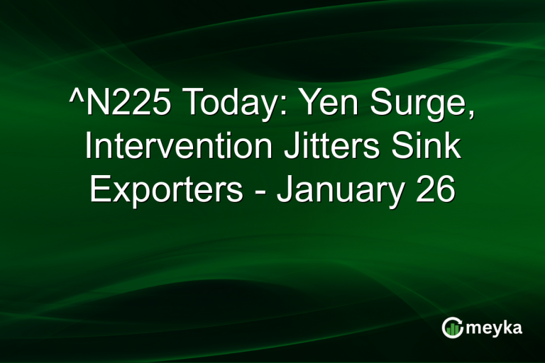 ^N225 Today: Yen Surge, Intervention Jitters Sink Exporters - January 26