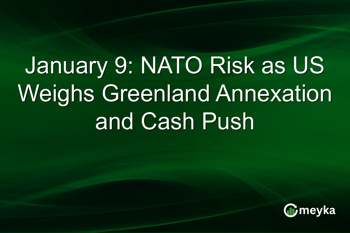 January 9: NATO Risk as US Weighs Greenland Annexation and Cash Push
