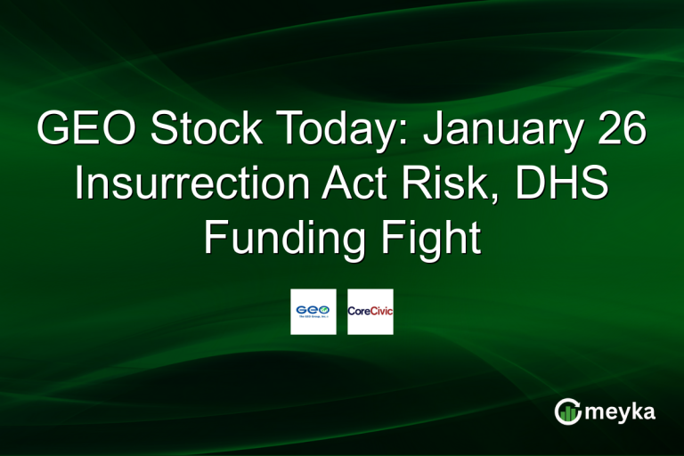 GEO Stock Today: January 26 Insurrection Act Risk, DHS Funding Fight