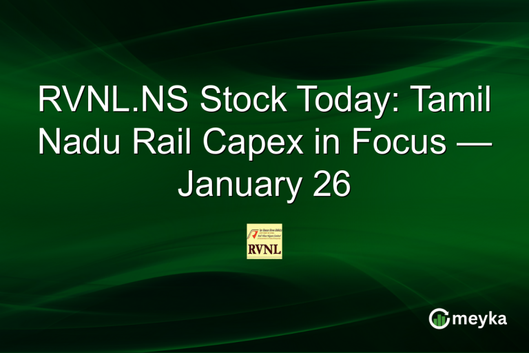 RVNL.NS Stock Today: Tamil Nadu Rail Capex in Focus — January 26