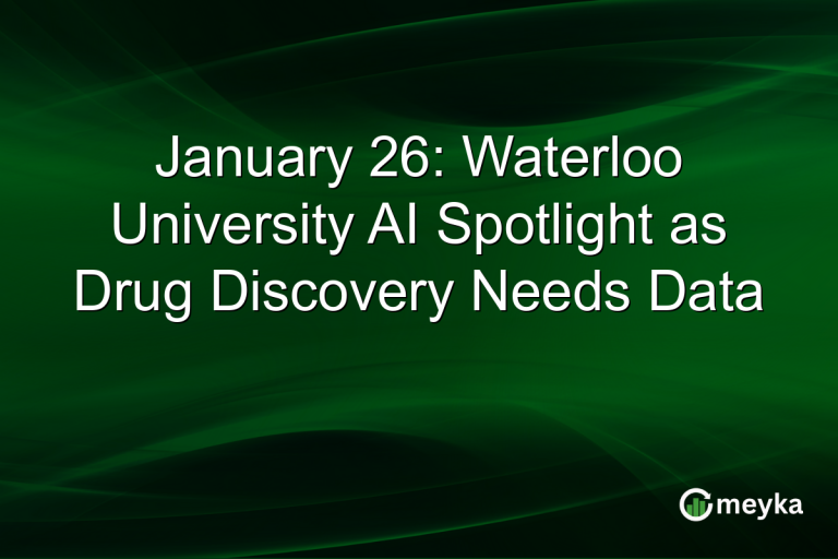 January 26: Waterloo University AI Spotlight as Drug Discovery Needs Data