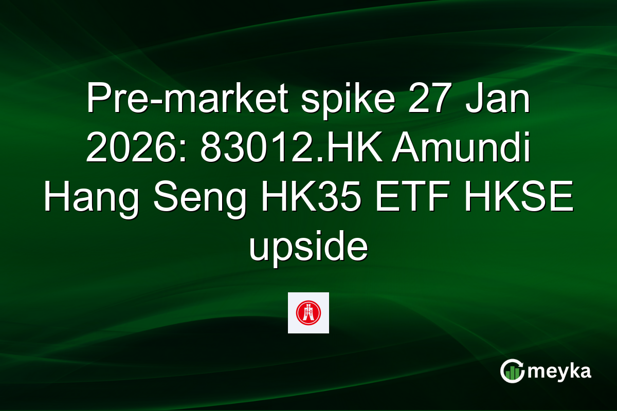 Pre-market spike 27 Jan 2026: 83012.HK Amundi Hang Seng HK35 ETF HKSE upside