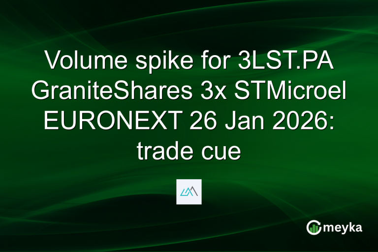 Volume spike for 3LST.PA GraniteShares 3x STMicroel EURONEXT 26 Jan 2026: trade cue
