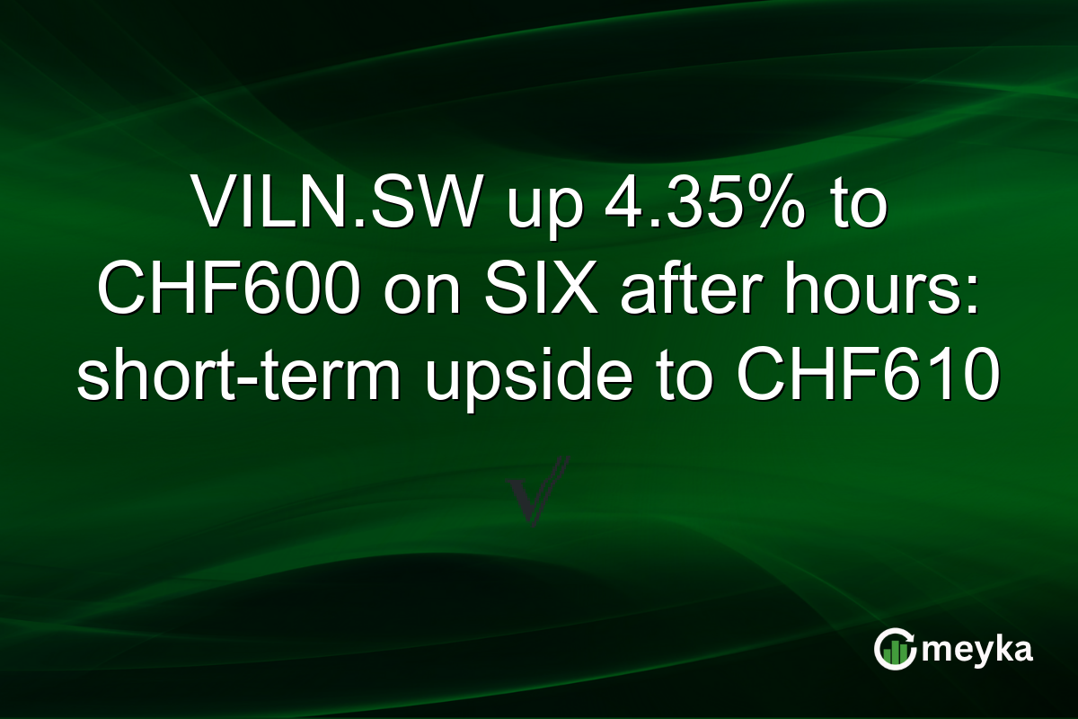 VILN.SW up 4.35% to CHF600 on SIX after hours: short-term upside to CHF610