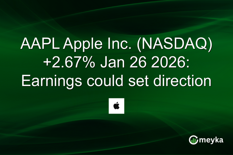 AAPL Apple Inc. (NASDAQ) +2.67% Jan 26 2026: Earnings could set direction
