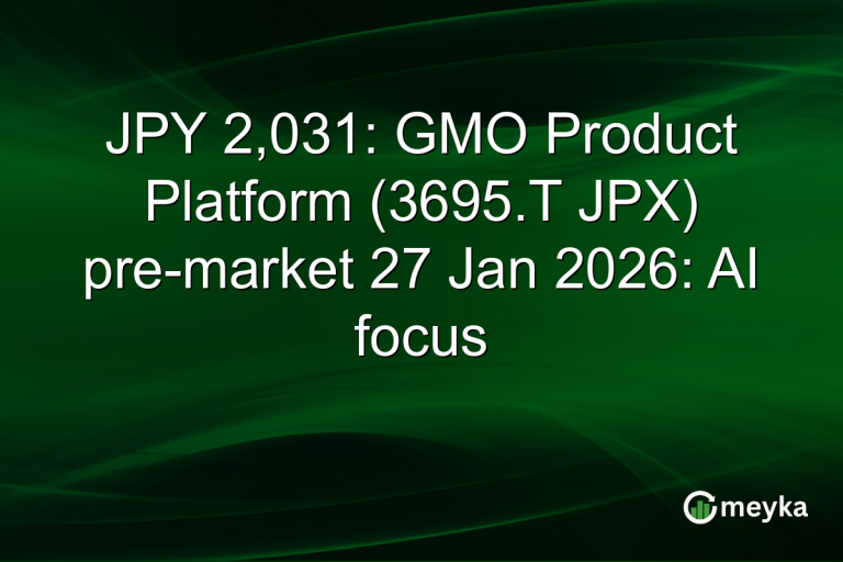 JPY 2,031: GMO Product Platform (3695.T JPX) pre-market 27 Jan 2026: AI focus