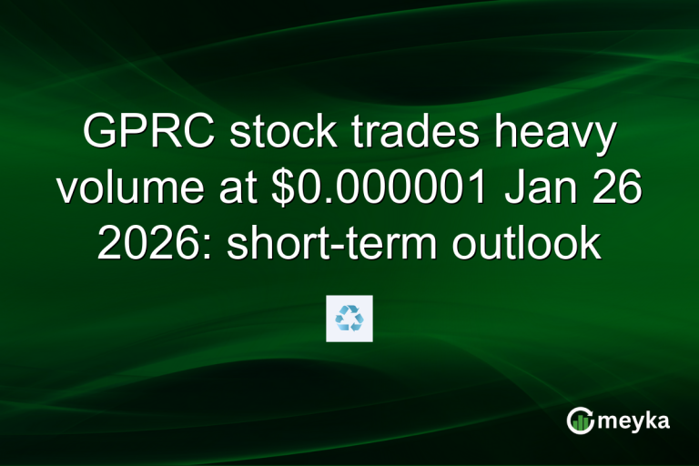GPRC stock trades heavy volume at $0.000001 Jan 26 2026: short-term outlook