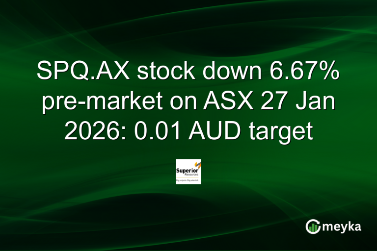 SPQ.AX stock down 6.67% pre-market on ASX 27 Jan 2026: 0.01 AUD target