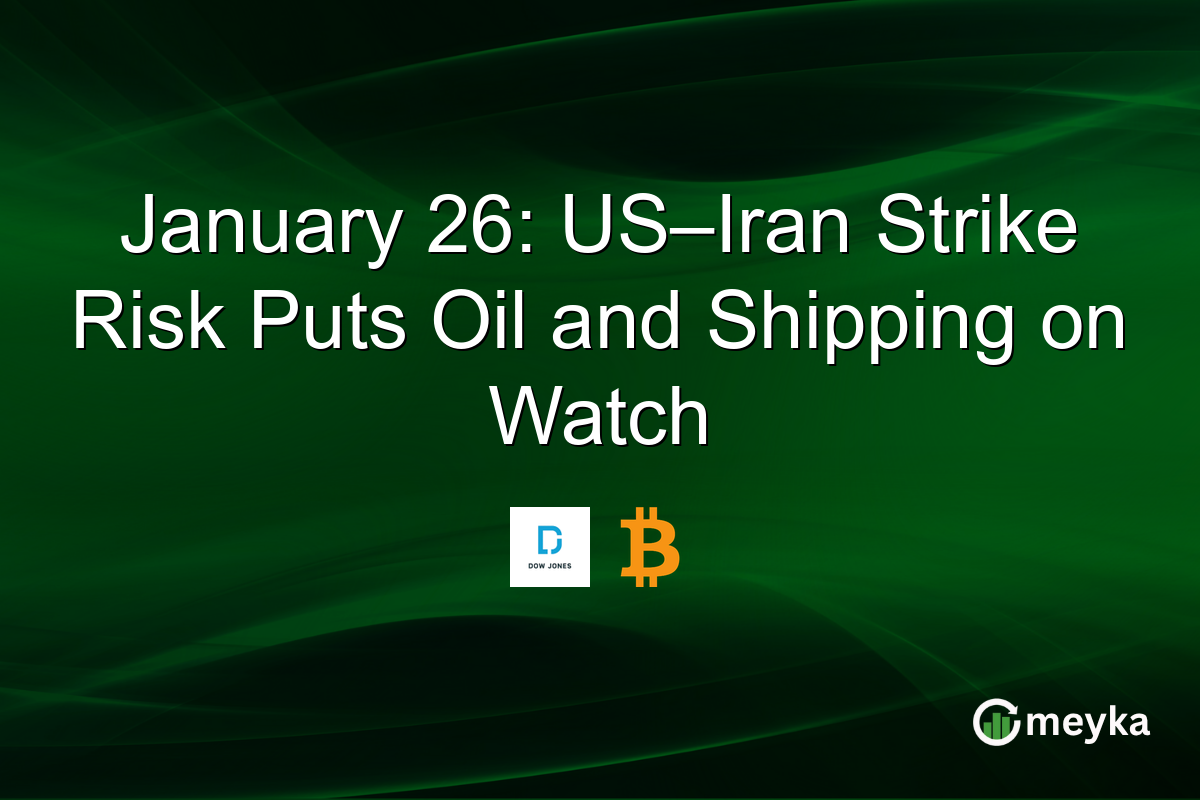 January 26: US–Iran Strike Risk Puts Oil and Shipping on Watch