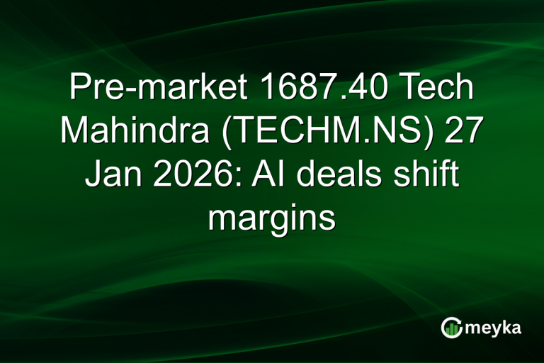 Pre-market 1687.40 Tech Mahindra (TECHM.NS) 27 Jan 2026: AI deals shift margins