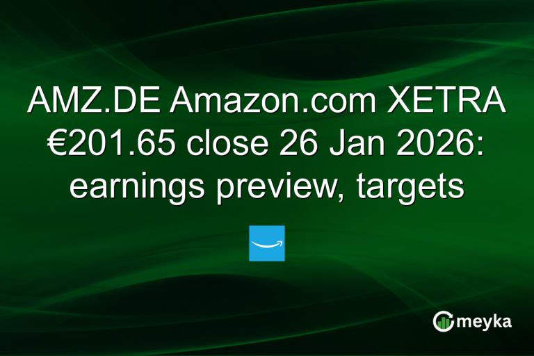 AMZ.DE Amazon.com XETRA €201.65 close 26 Jan 2026: earnings preview, targets