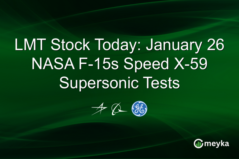 LMT Stock Today: January 26 NASA F-15s Speed X-59 Supersonic Tests