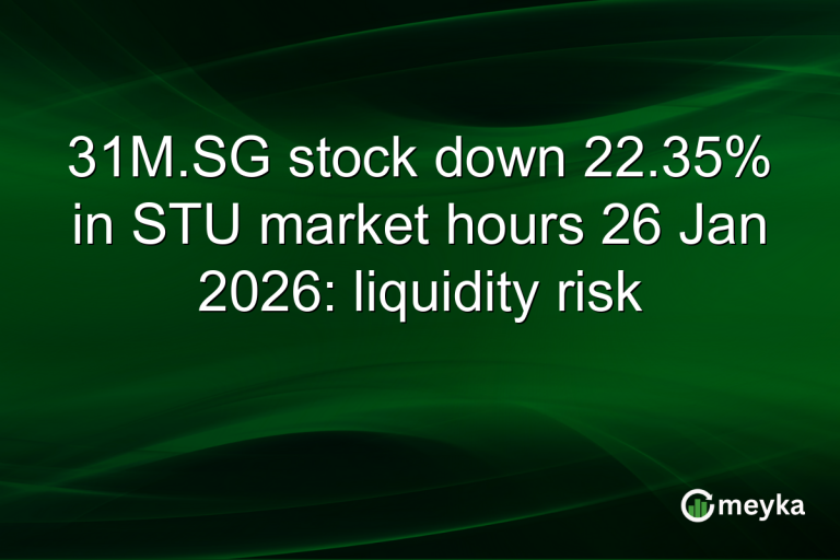 31M.SG stock down 22.35% in STU market hours 26 Jan 2026: liquidity risk