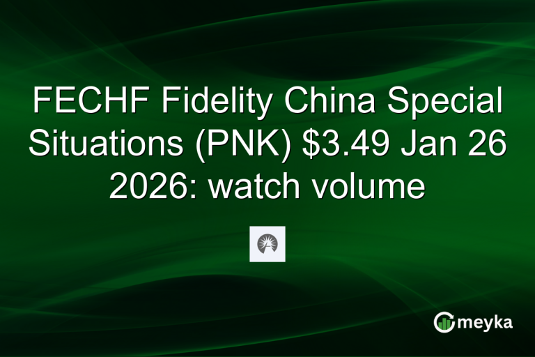 FECHF Fidelity China Special Situations (PNK) $3.49 Jan 26 2026: watch volume