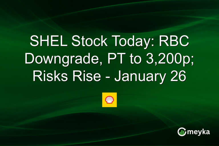 SHEL Stock Today: RBC Downgrade, PT to 3,200p; Risks Rise - January 26