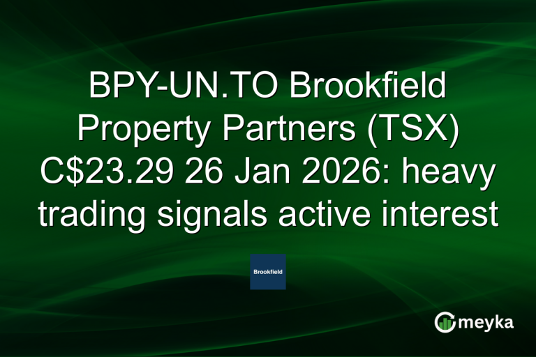 BPY-UN.TO Brookfield Property Partners (TSX) C$23.29 26 Jan 2026: heavy trading signals active interest