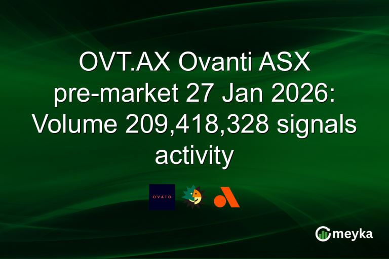 OVT.AX Ovanti ASX pre-market 27 Jan 2026: Volume 209,418,328 signals activity
