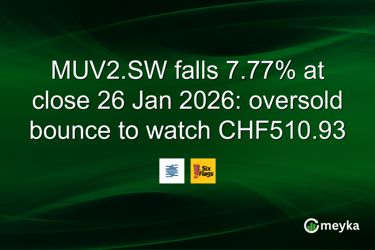 MUV2.SW falls 7.77% at close 26 Jan 2026: oversold bounce to watch CHF510.93