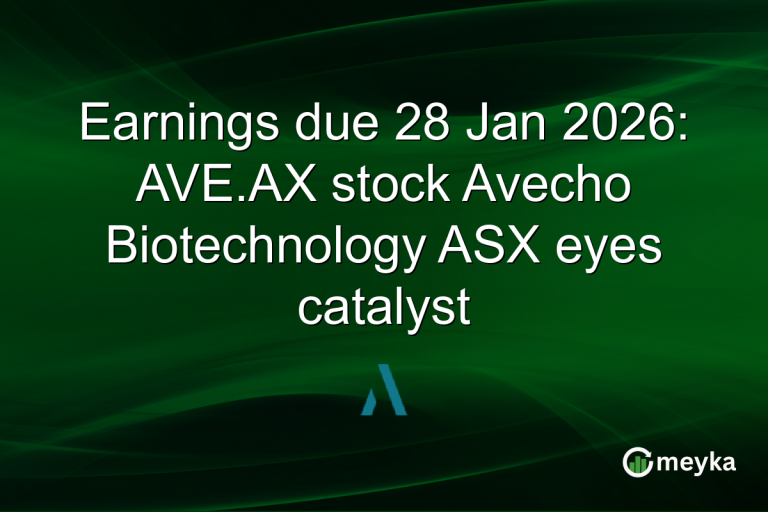 Earnings due 28 Jan 2026: AVE.AX stock Avecho Biotechnology ASX eyes catalyst