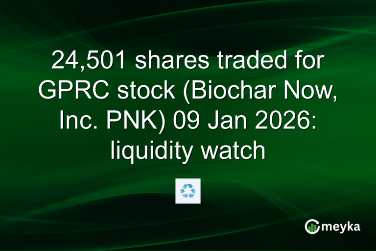 24,501 shares traded for GPRC stock (Biochar Now, Inc. PNK) 09 Jan 2026: liquidity watch