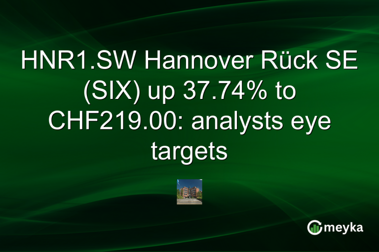 HNR1.SW Hannover Rück SE (SIX) up 37.74% to CHF219.00: analysts eye targets