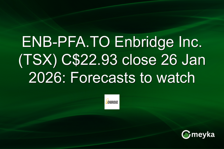 ENB-PFA.TO Enbridge Inc. (TSX) C$22.93 close 26 Jan 2026: Forecasts to watch