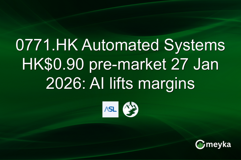 0771.HK Automated Systems HK$0.90 pre-market 27 Jan 2026: AI lifts margins