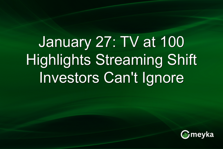 January 27: TV at 100 Highlights Streaming Shift Investors Can't Ignore