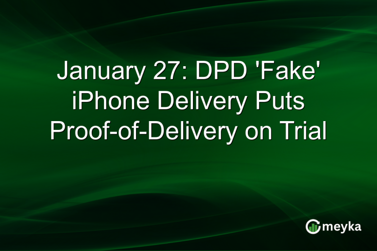 January 27: DPD 'Fake' iPhone Delivery Puts Proof-of-Delivery on Trial