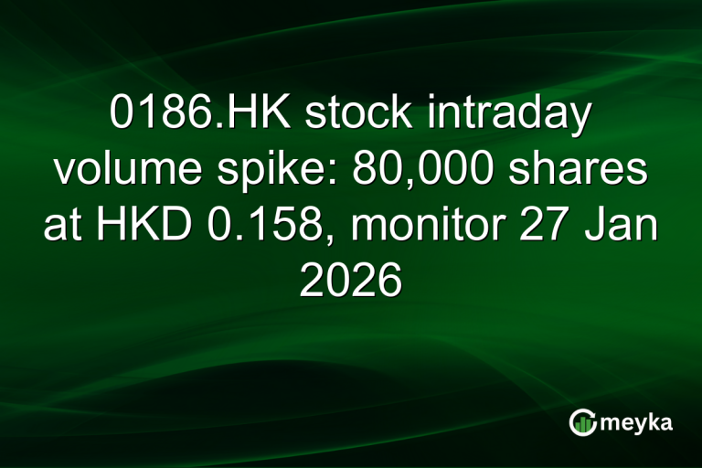 0186.HK stock intraday volume spike: 80,000 shares at HKD 0.158, monitor 27 Jan 2026