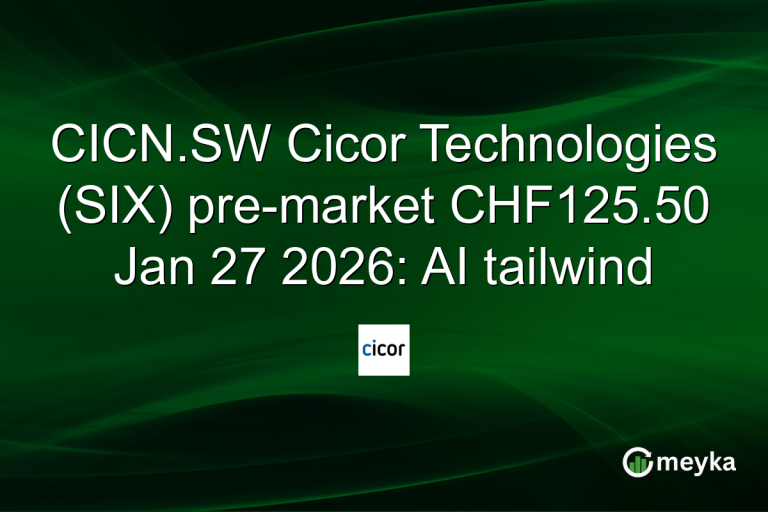 CICN.SW Cicor Technologies (SIX) pre-market CHF125.50 Jan 27 2026: AI tailwind