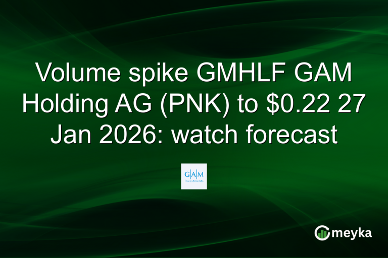 Volume spike GMHLF GAM Holding AG (PNK) to $0.22 27 Jan 2026: watch forecast